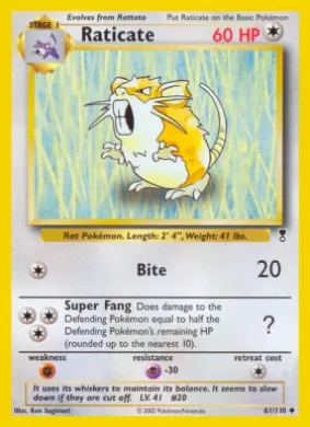 Raticate (LC 61) Legendary Collection
