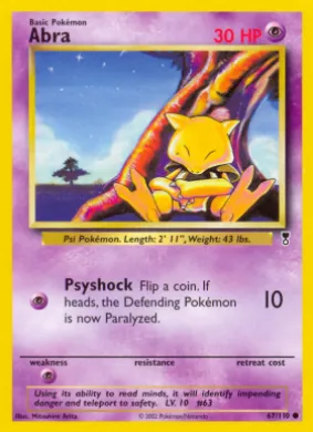 Abra (LC 67) Legendary Collection