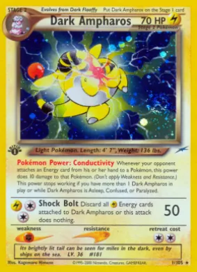 Dark Ampharos (N4 1) Neo Destiny