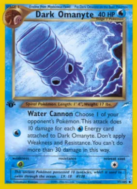 Dark Omanyte (NDE 37) Neo Destiny