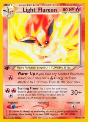 Light Flareon (NDE 46) Neo Destiny