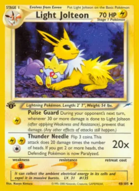 Light Jolteon (NDE 48) Neo Destiny