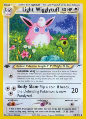 Light Wigglytuff (NDE 54) Neo Destiny