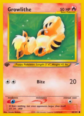 Growlithe (NDE 68) Neo Destiny
