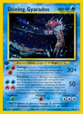 Shining Gyarados (N3 65) Neo Revelation