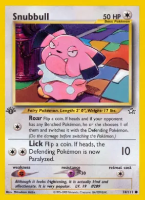 Snubbull (NG 74) Neo Genesis