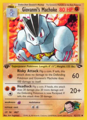 Giovanni's Machoke (GC 42) Gym Challenge