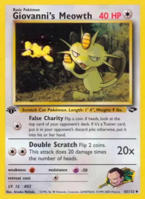 Giovanni's Meowth (GC 43) Gym Challenge