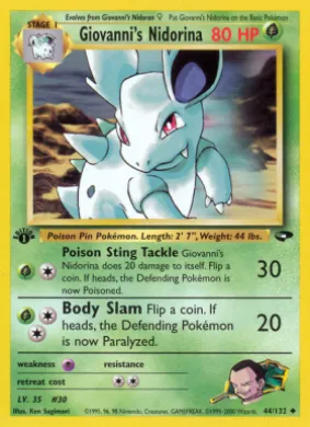 Giovanni's Nidorina (GC 44) Gym Challenge