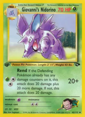 Giovanni's Nidorino (GC 45) Gym Challenge