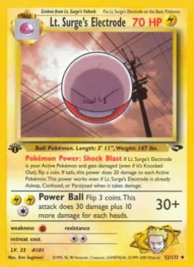 Lt. Surge's Electrode (GC 52) Gym Challenge