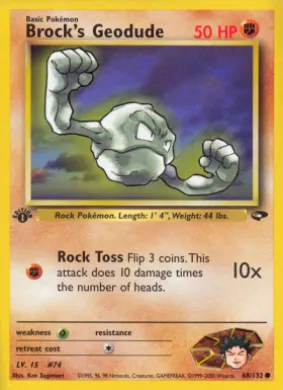 Brock's Geodude (GC 68) Gym Challenge