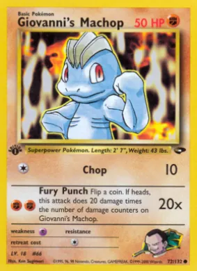 Giovanni's Machop (GC 72) Gym Challenge