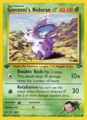 Giovanni's Nidoran ♂ (GC 76) Gym Challenge