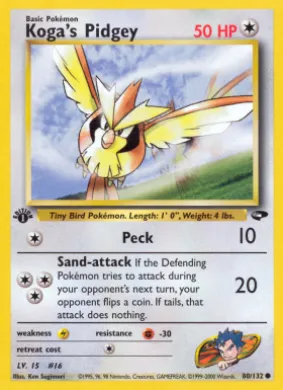 Koga's Pidgey (GC 80) Gym Challenge