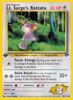 Lt. Surge's Rattata (GC 85) Gym Challenge