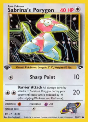 Sabrina's Porygon (GC 98) Gym Challenge