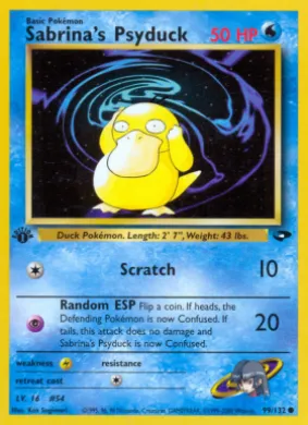Sabrina's Psyduck (GC 99) Gym Challenge