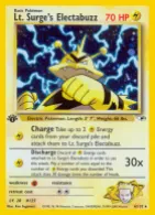 Lt. Surge's Electabuzz (G1 6) Gym Heroes