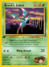 Brock's Zubat (G1 24) Gym Heroes