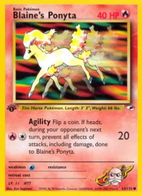 Blaine's Ponyta (GH 63) Gym Heroes