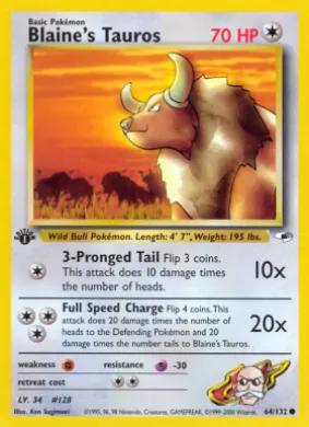 Blaine's Tauros (GH 64) Gym Heroes
