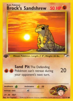 Brock's Sandshrew (GH 72) Gym Heroes