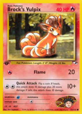 Brock's Vulpix (GH 73) Gym Heroes
