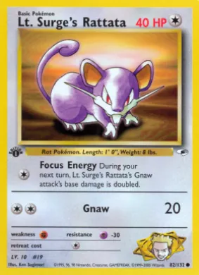 Lt. Surge's Rattata (GH 82) Gym Heroes