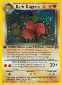 Dark Dugtrio (TR 6) Team Rocket