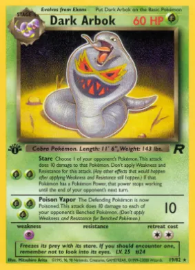 Dark Arbok (TR 19) Team Rocket
