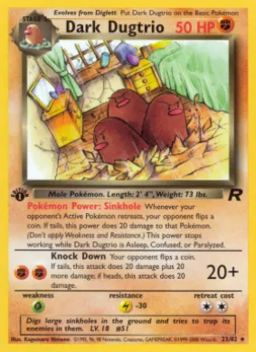 Dark Dugtrio (TR 23) Team Rocket