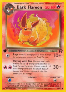 Dark Flareon (TR 35) Team Rocket