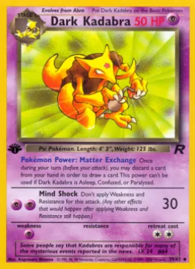 Dark Kadabra (TR 39) Team Rocket