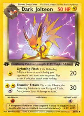 Dark Jolteon (TR 38) Team Rocket