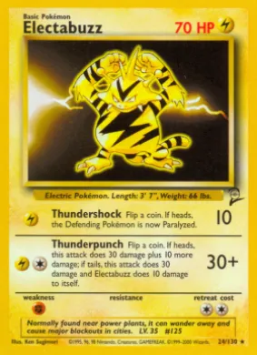 Electabuzz (B2 24) Base Set 2