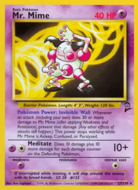 Mr. Mime (B2 27) Base Set 2