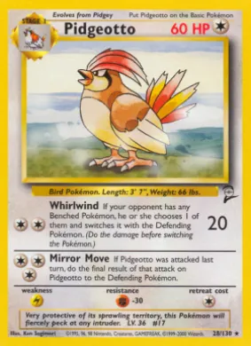 Pidgeotto (B2 28) Base Set 2