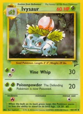 Ivysaur (B2 44) Base Set 2