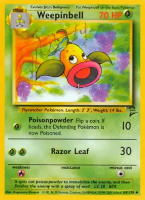 Weepinbell (B2 64) Base Set 2