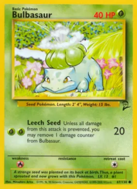 Bulbasaur (B2 67) Base Set 2