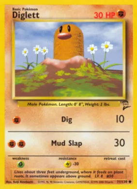 Diglett (B2 71) Base Set 2