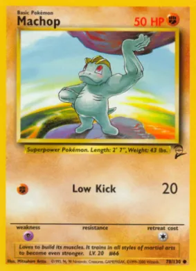 Machop (B2 78) Base Set 2