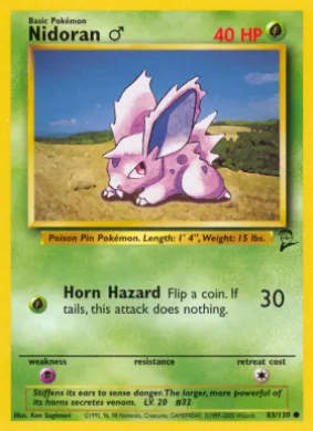 Nidoran ♂ (B2 83) Base Set 2