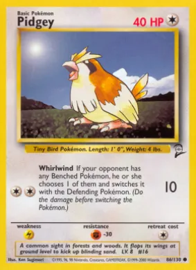 Pidgey (B2 86) Base Set 2
