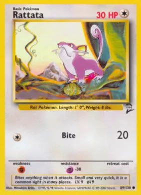 Rattata (B2 89) Base Set 2
