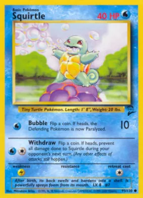 Squirtle (B2 93) Base Set 2