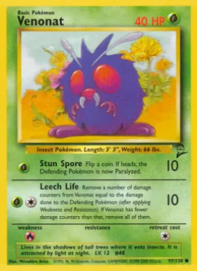 Venonat (B2 97) Base Set 2