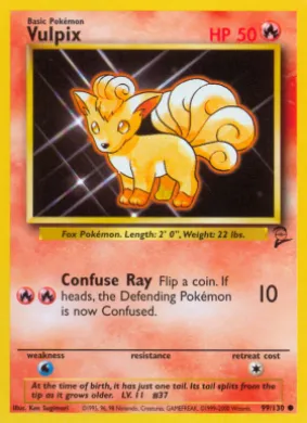 Vulpix (B2 99) Base Set 2