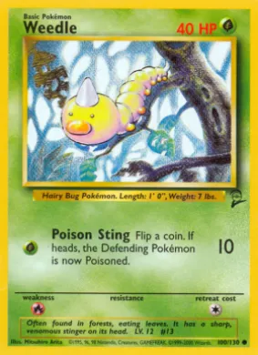 Weedle (B2 100) Base Set 2